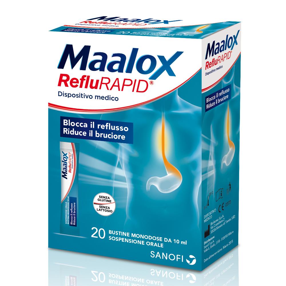 Maalox Reflurapid 20 buste