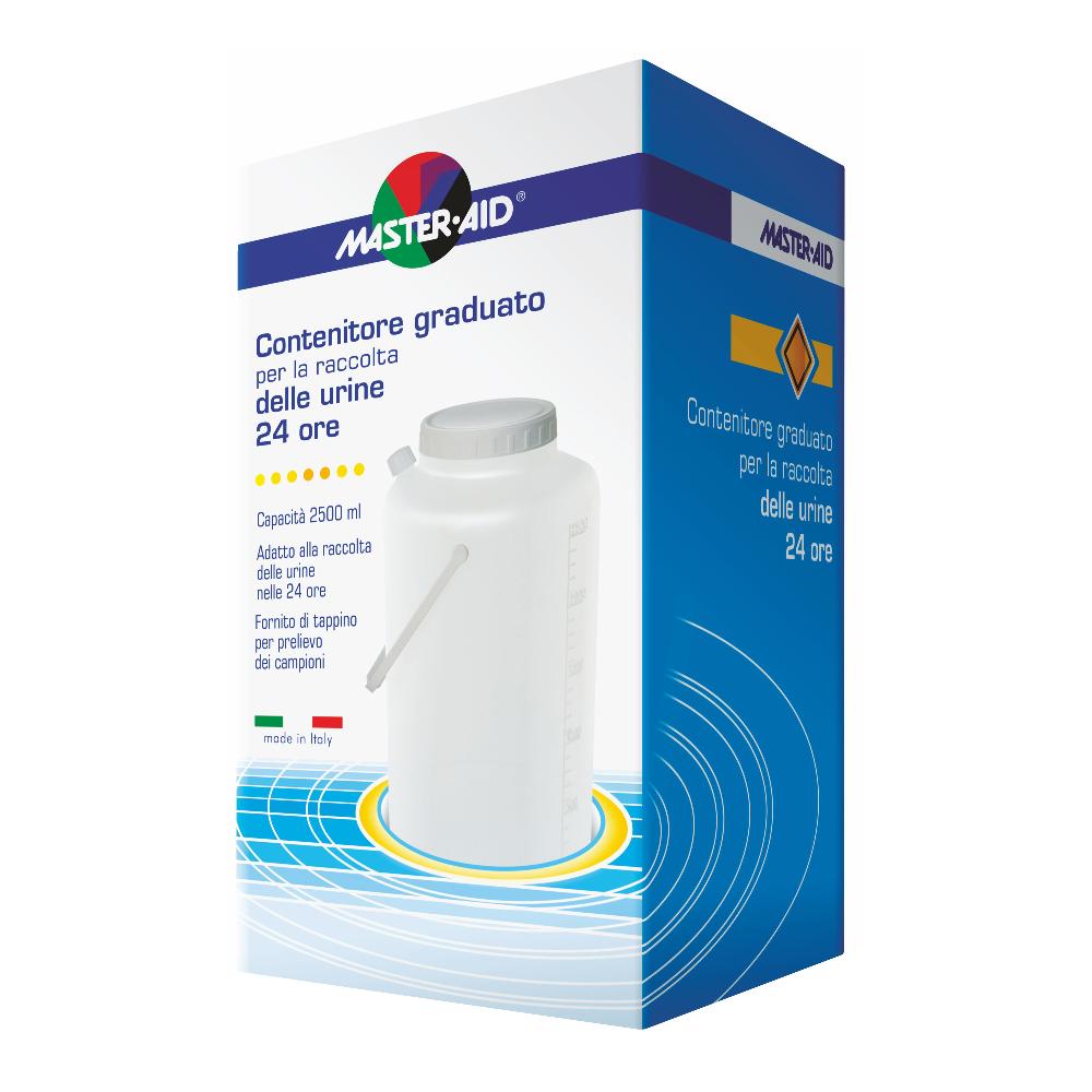 CONTENITORE RACCOLTA URINA MASTER-AID 24 H 2500 ML
