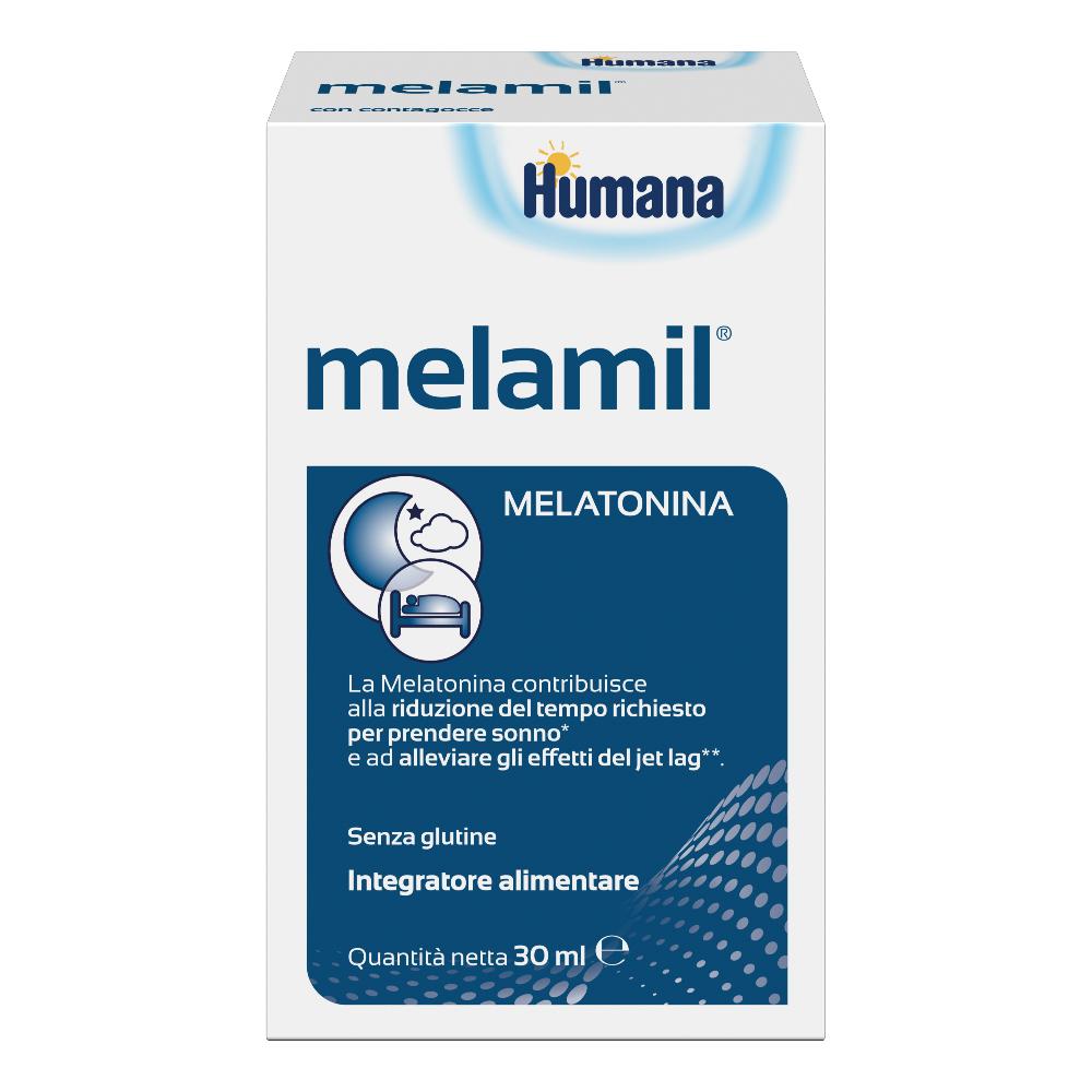 Melamil Humana - integratore a base di melatonina per regolarizzare il sonno - Gocce 30 millilitri