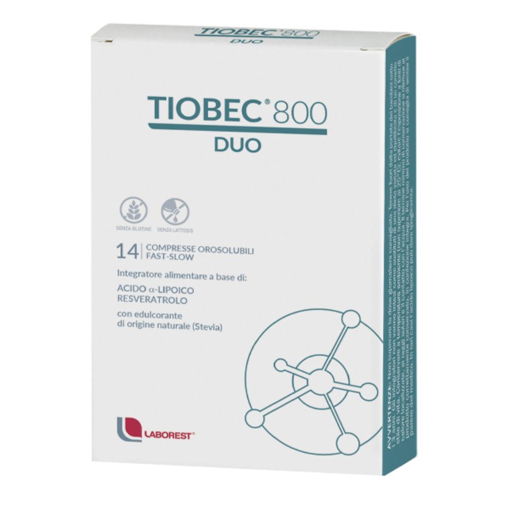 TIOBEC 800 DUO COMPRESSE OROSOLUBILI 18,9 G