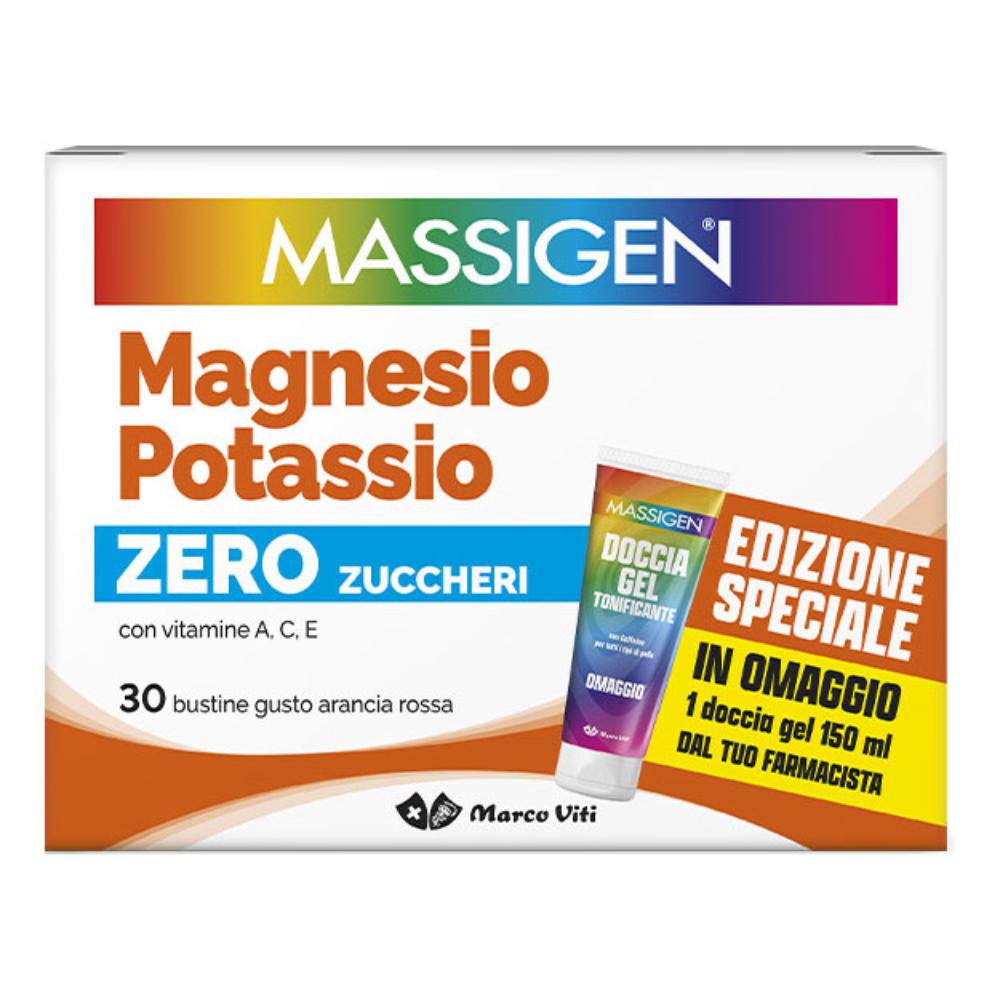 Massigen magnesio e potassio senza zucchero 30 buste