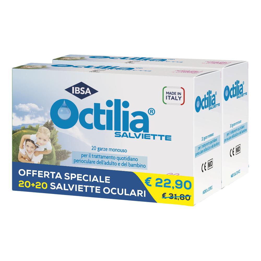 Octilia salviette perioculari monouso confezione bipack - 20+20 salviette