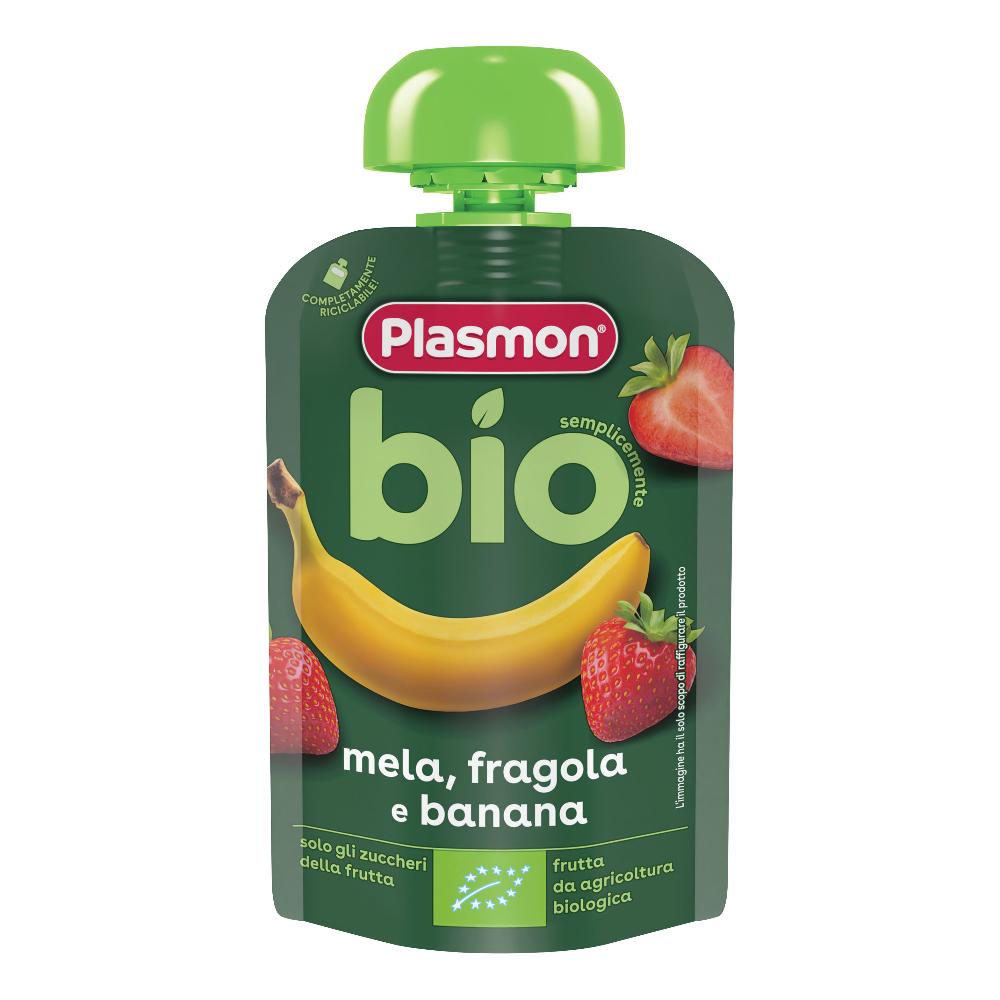 PLASMON OMOGENEIZZATO BIO BANANA FRAGOLA 100 G