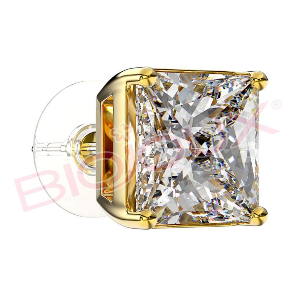 BJT381 ORECCHINO QUEEN MARGARET 8MM GOLD PLATED
