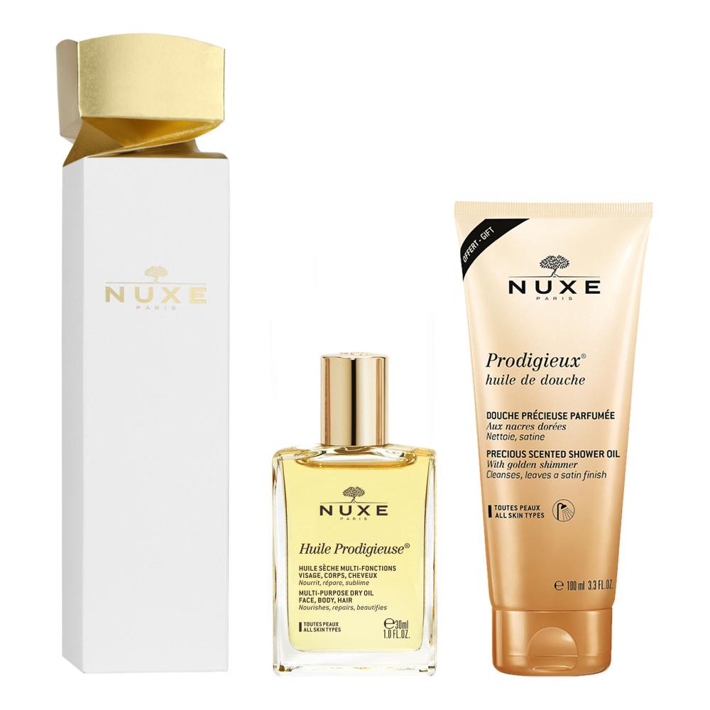 Nuxe Cracker Huile Prodigieuse Classico 30 millilitri + Doccia Prodigieux Scented Shower Gel 100 Millilitri