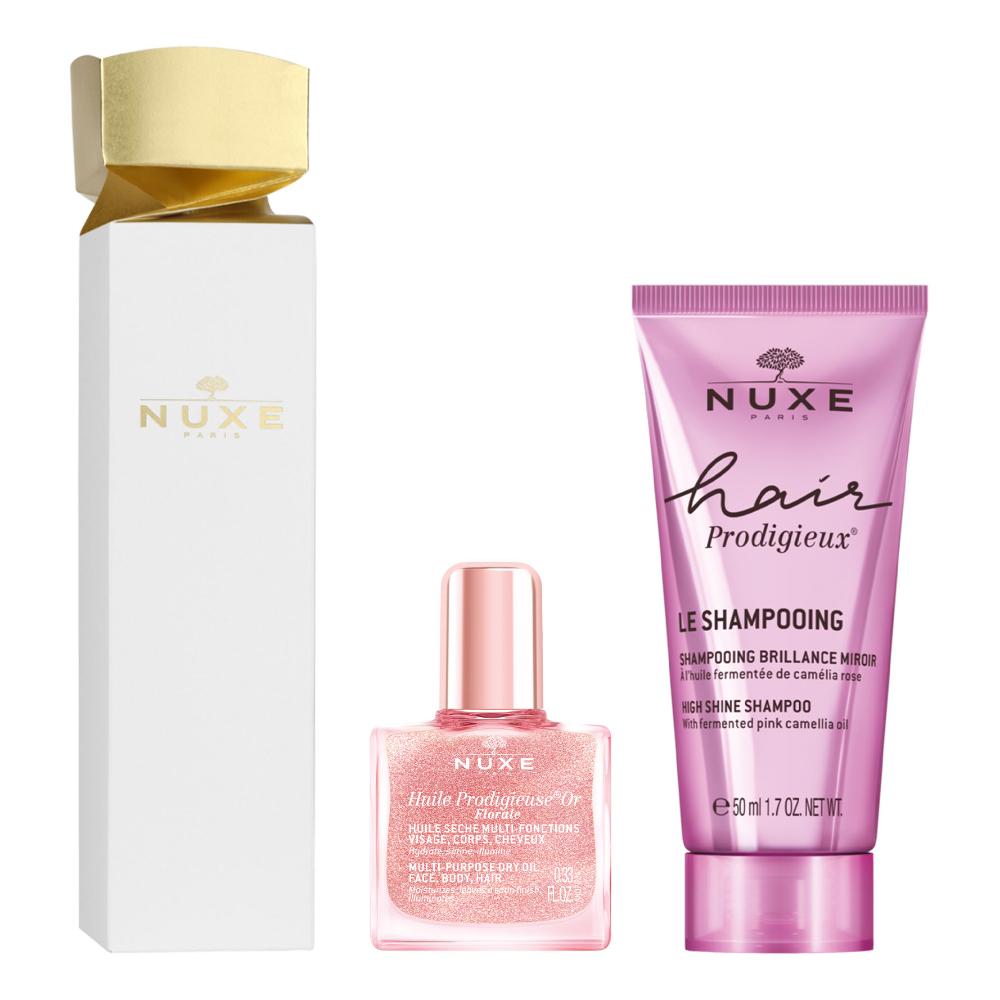 Nuxe Cracker Hair Prodigieux Shampoo 50 millilitri + Huile Prodigieuse or Florale 10 millilitri