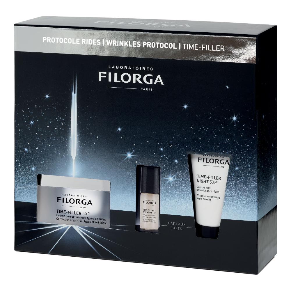 Filorga Cofanetto Natale 2025 Time Filler 5XP - 1 Crema Time Filler 5XP 50 millilitri +1 Siero Time Filler 5XP 5 millilitri + 1 Crema da Notte Time Filler 15 millilitri