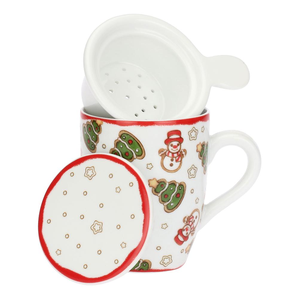 Tisaniera Natale all over - collezione 2025