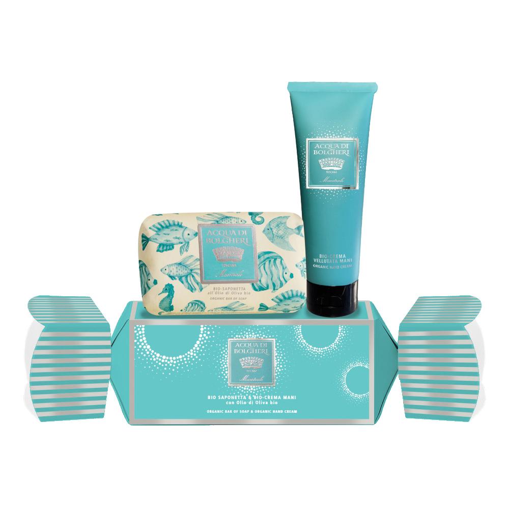 MAESTRALE COFANETTO CARAMELLA BIO SAPONETTA & BIO CREMA MANICON OLIO DI OLIVA BIO