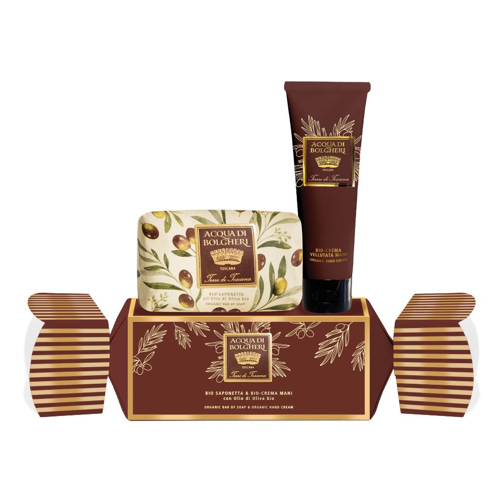 TERRE DI TOSCANA COFANETTO BIO SAPONETTA & BIO CREMA MANI CON OLIO DI OLIVA