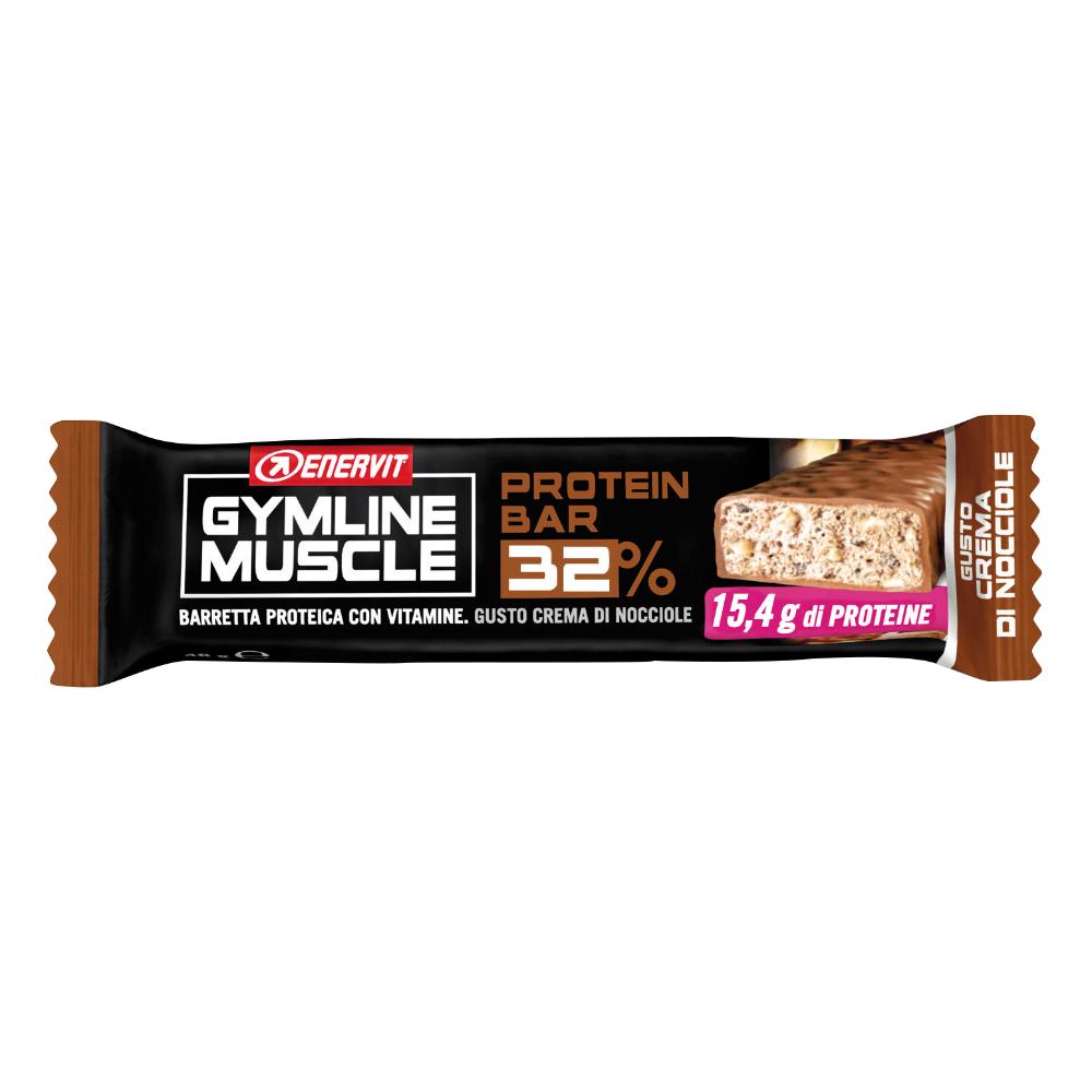 GYMLINE PROTEIN BAR 32% CREMA DI NOCCIOLE 30 PEZZI