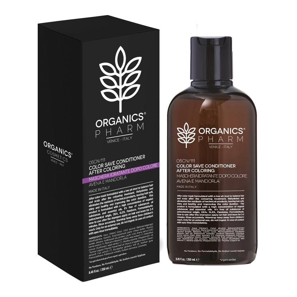 Organics Pharm maschera dopo colore con mandorle e avena - 250 millilitri