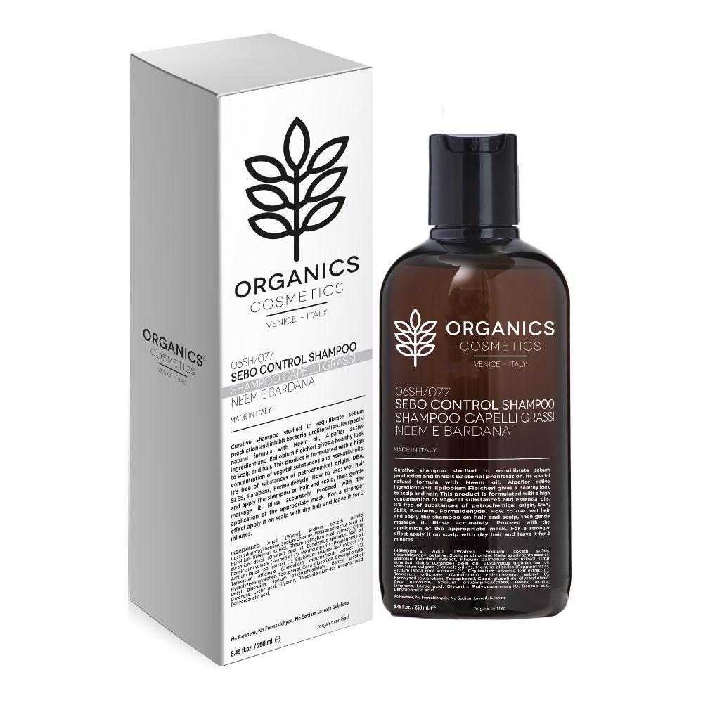 Organics Pharm Sebo Control shampoo - olio di Neem e Alpaflor - 250 millilitri