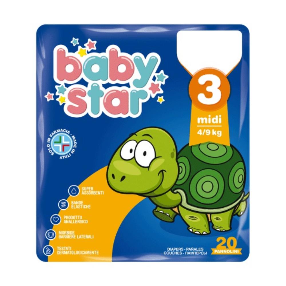 BABYSTAR MIDI PANN.4/9KG 20PZ