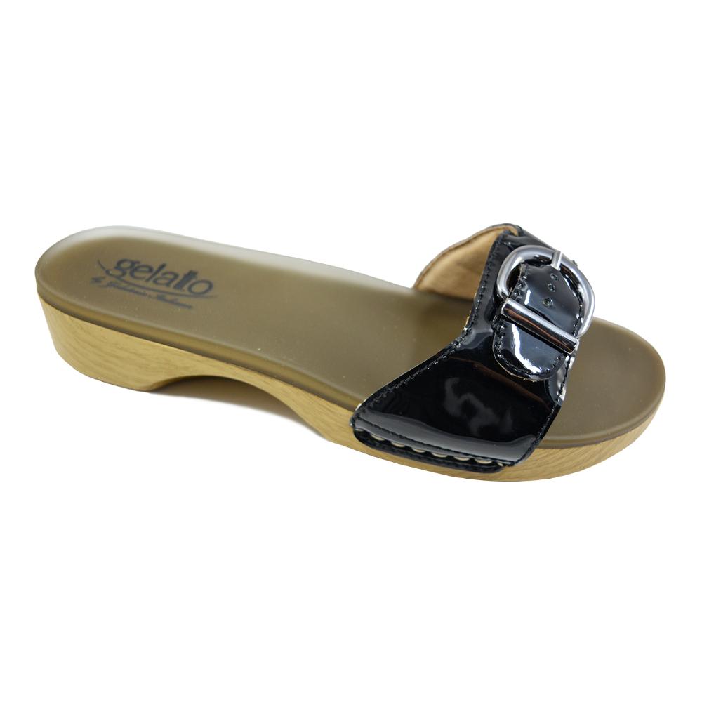 ZOCCOLO SOLE MIO BLACK CON PLANTARE IN GEL 41-42