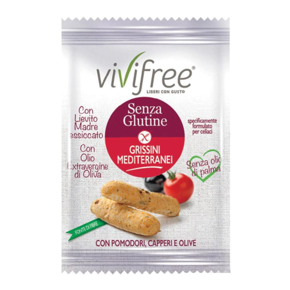 VIVIFREE GRISSINI MEDITERRANEI 25 G