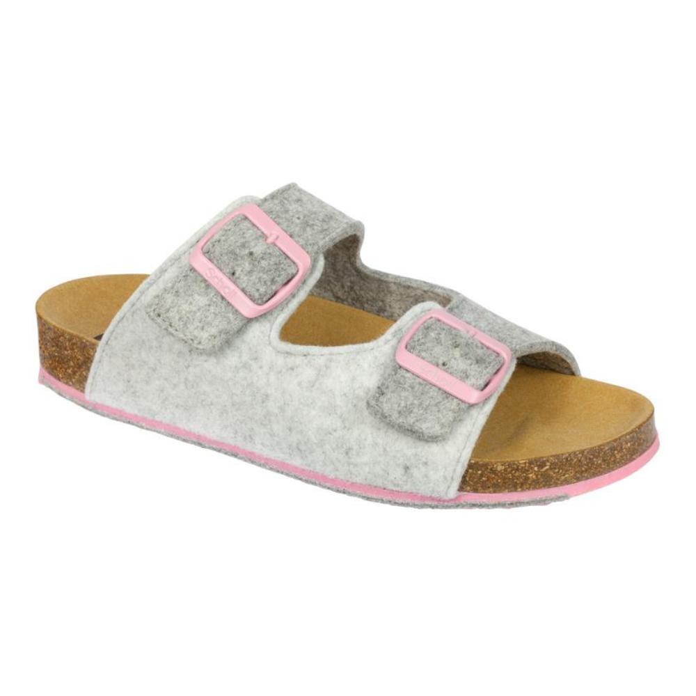 SPIKEY8 FELT WOMENS GREY/LIGHT GREY/PINK 37 BIOPRINT MATERIALE TOMAIA FELTRO FODERA TOMAIA SFODERATO SOTTOPIEDE MICROFIBRA SUOLA TR CALZATA F 1 PAIO AW17