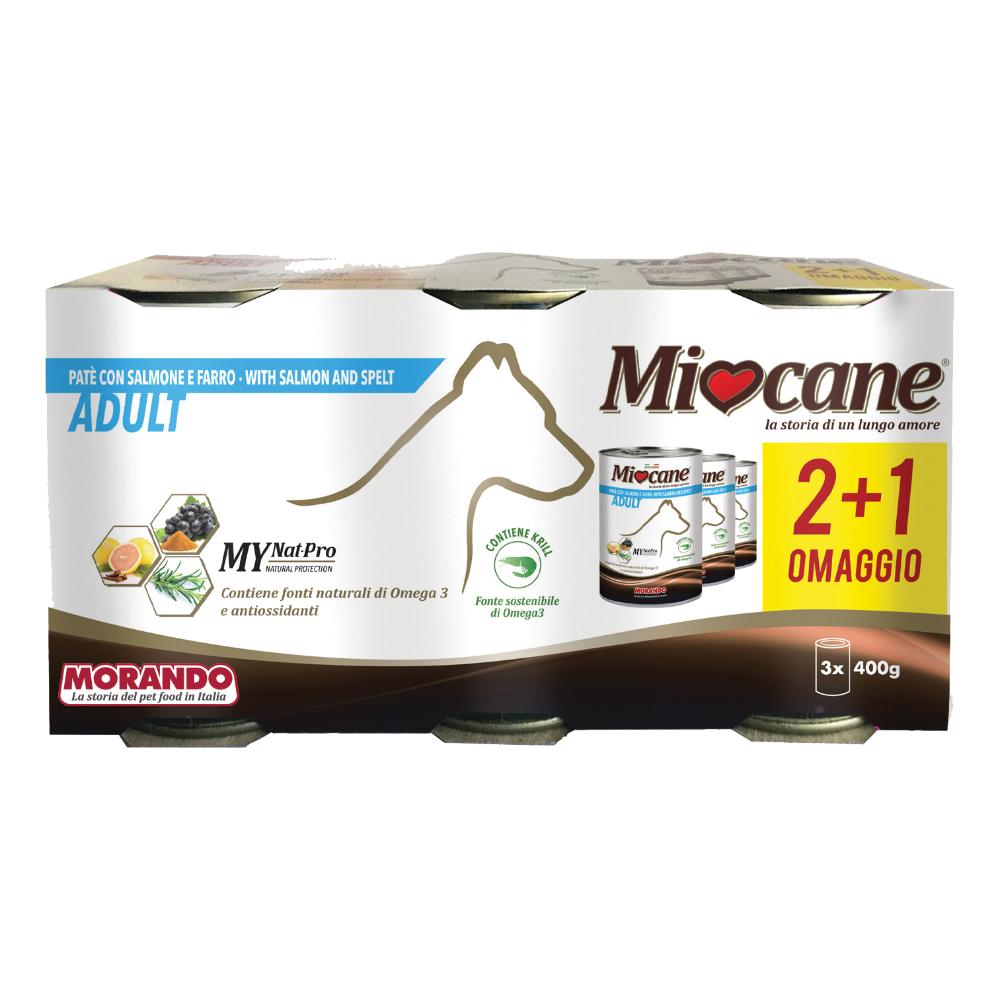 MIOCANE PATE' TRIS SALM/FARRO