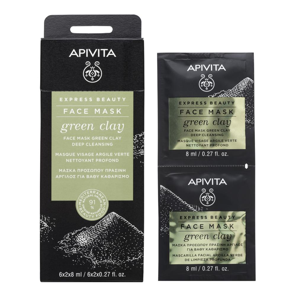 APIVITA EXPRESS GREEN CLAY 2 X 8 ML