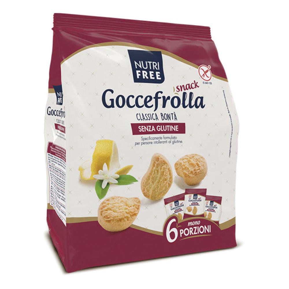 NUTRIFREE GOCCEFROLLA SNACK CLASSICA BONTA' SENZA LATTOSIO 6MONOPORZIONI DA 40 G
