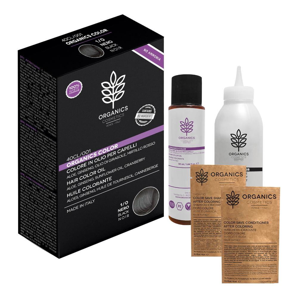 Organics Pharm Colore per capelli - 1/0 Nero