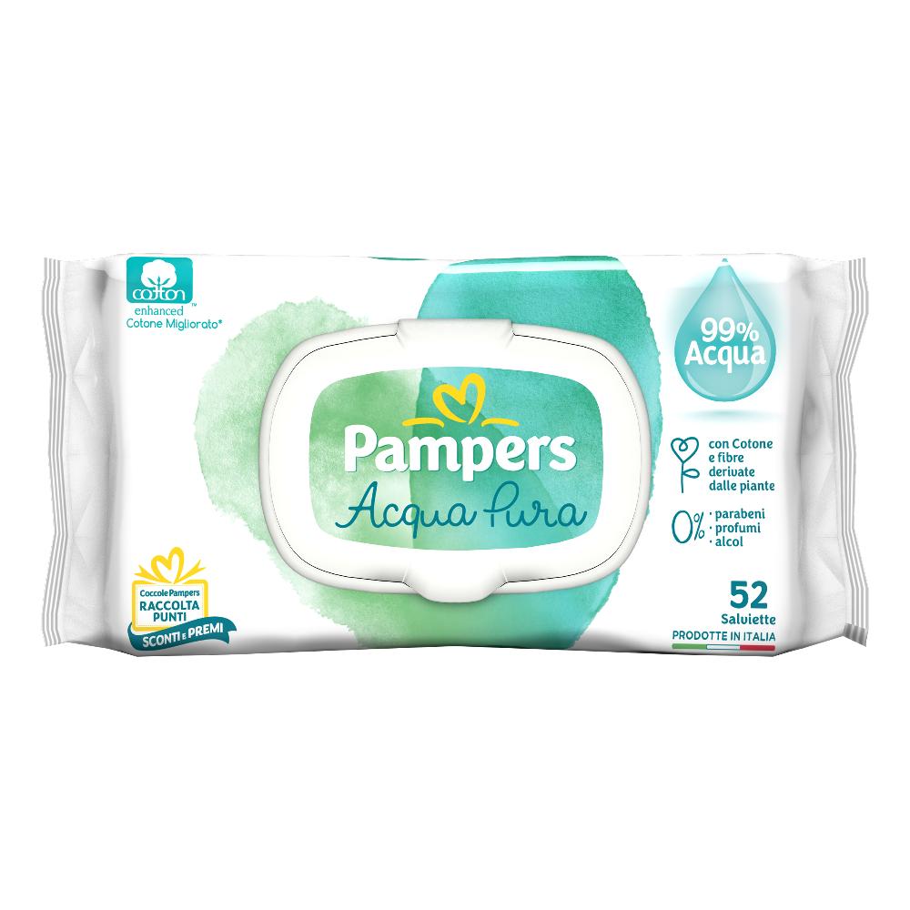 WIPES PAMPERS ACQUA PURA 52 SALVIETTE
