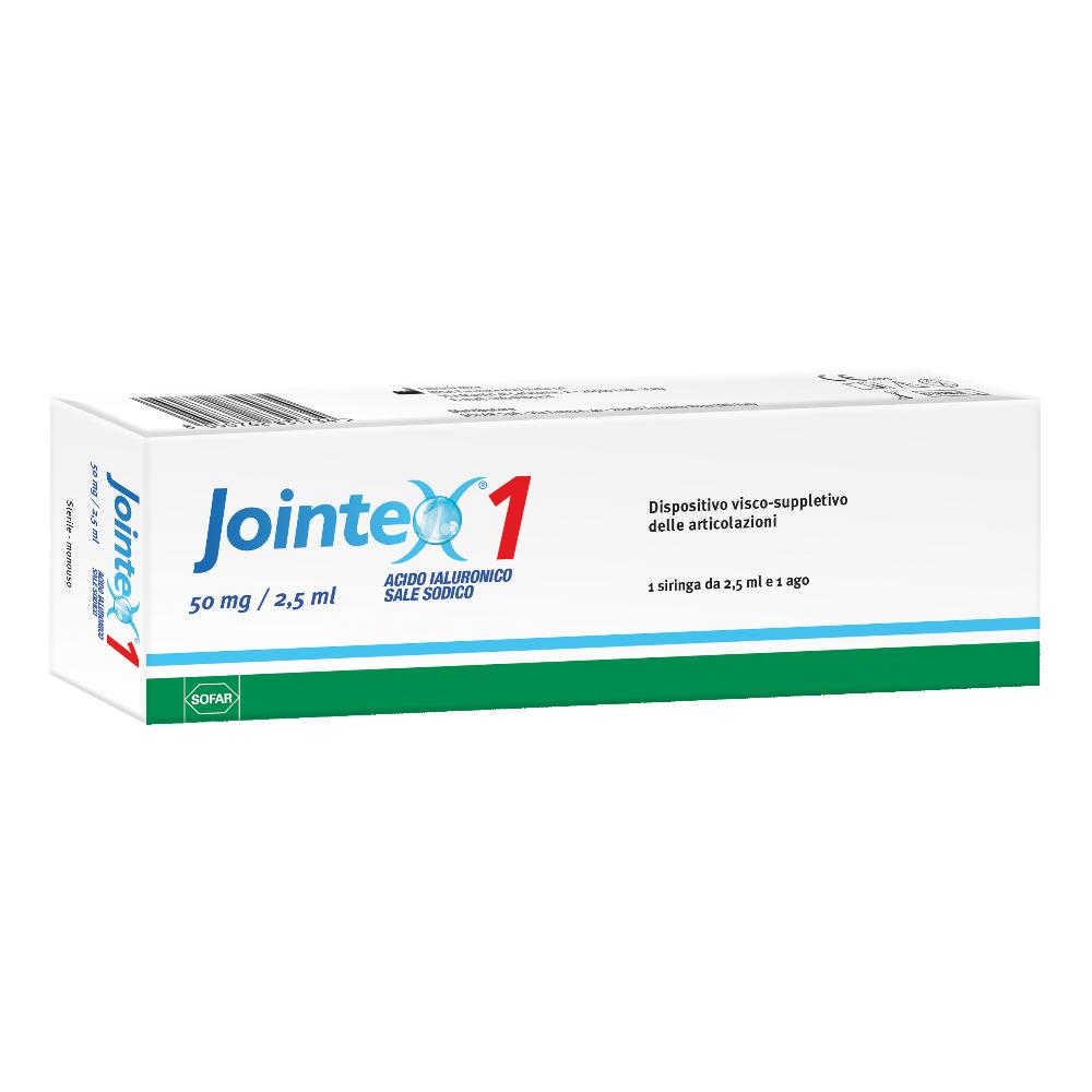 SIRINGA INTRA-ARTICOLARE JOINTEX 1 ACIDO IALURONICO 50MG/2,5ML