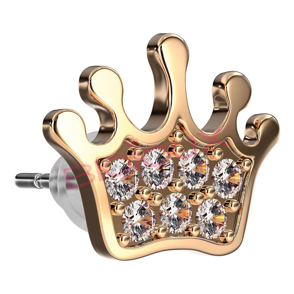 BJT707 ORECCHINI BABY CROWN RG