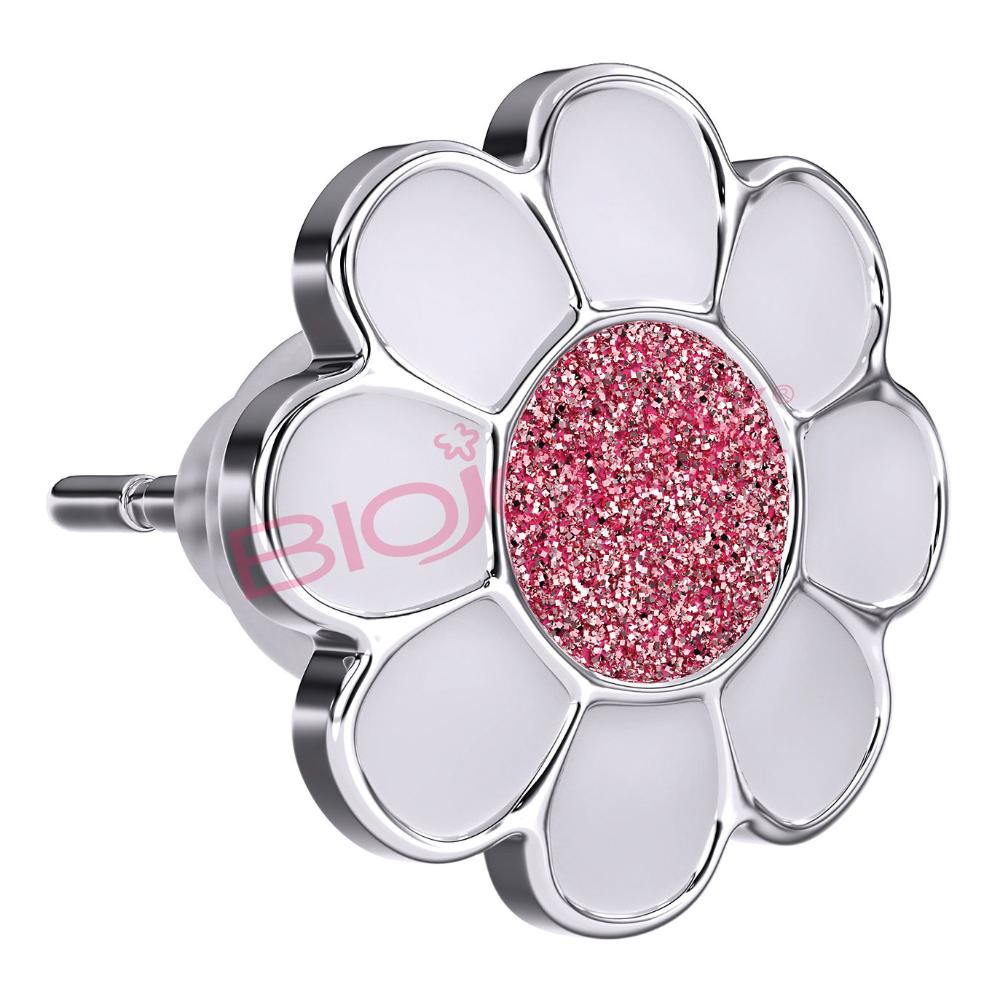 Biojoux - orecchini rose flower stainless steel BJT713