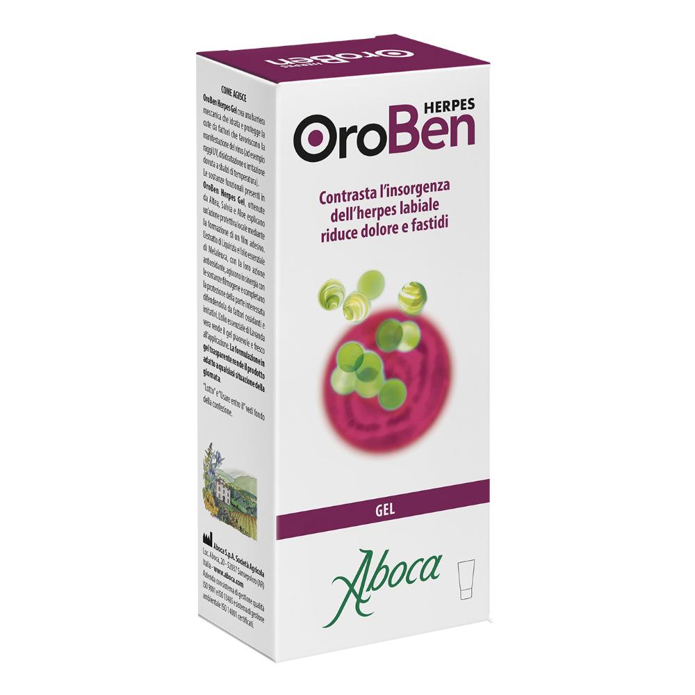 Oroben Herpes gel 8 millilitri - Aboca