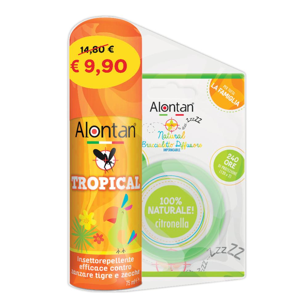 BI PACK TROPICAL SPRAY 75 ML + BRACCIALETTO DIFFUSORE
