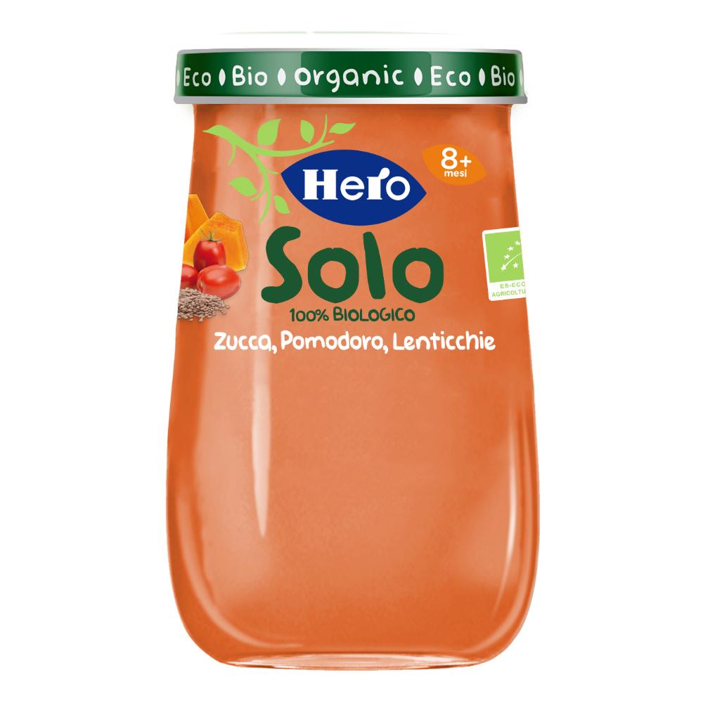 HERO BABY SOLO OMOGENEIZZATO ZUCCA POMODORO LENTICCHIE 190 G