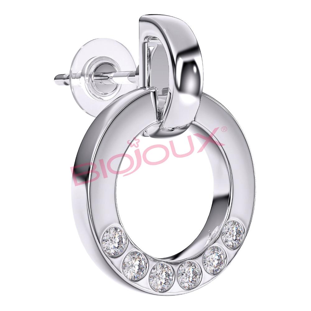 BJT226 ORECCHINI MONTECARLO ROU STAINLESS STEEL