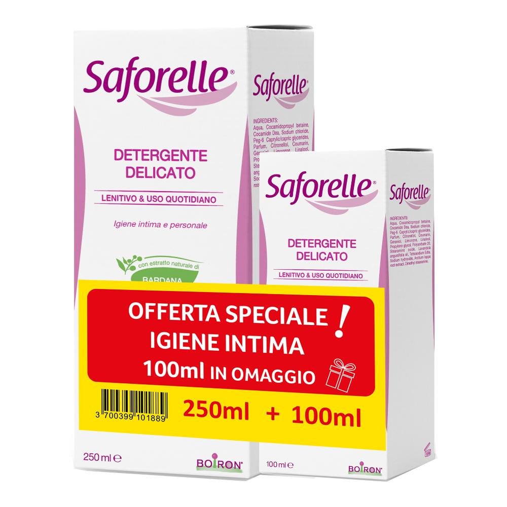 Saforelle detergente intimo delicato 250ml+100ml