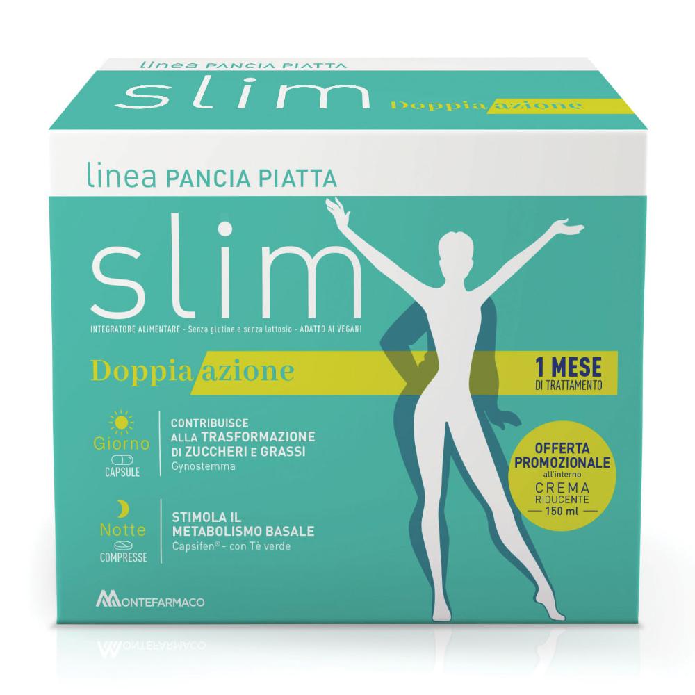 Slim Pancia Piatta dimagrante 240 capsule + crema 150 millilitri