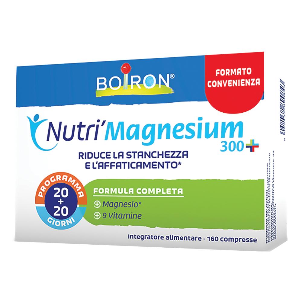 boiron srl boiron nutri'magnesium 300+ - confezione da 160 compresse