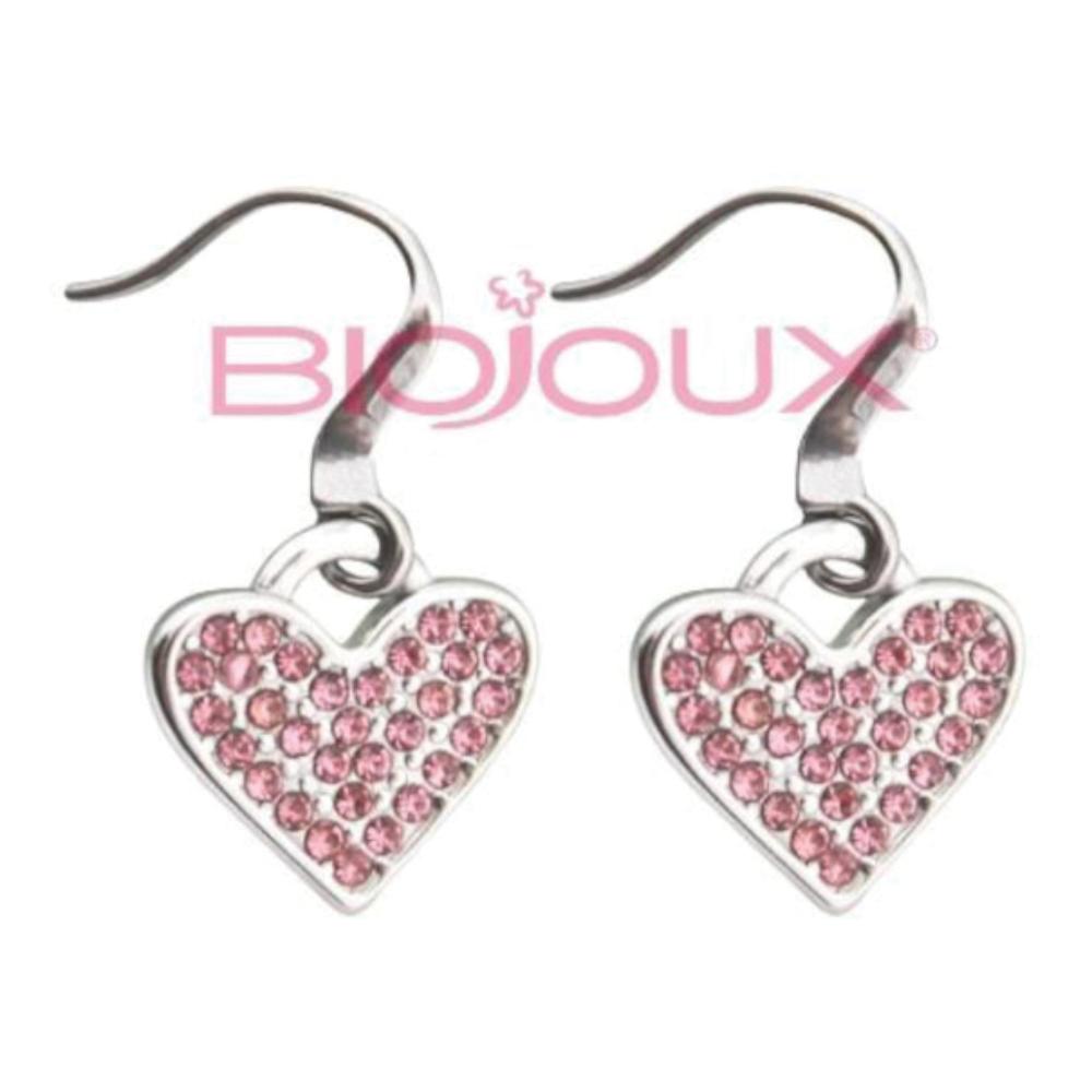 BJT269 ORECCHINI CRYSTAL CORAZON STAINLESS STEEL