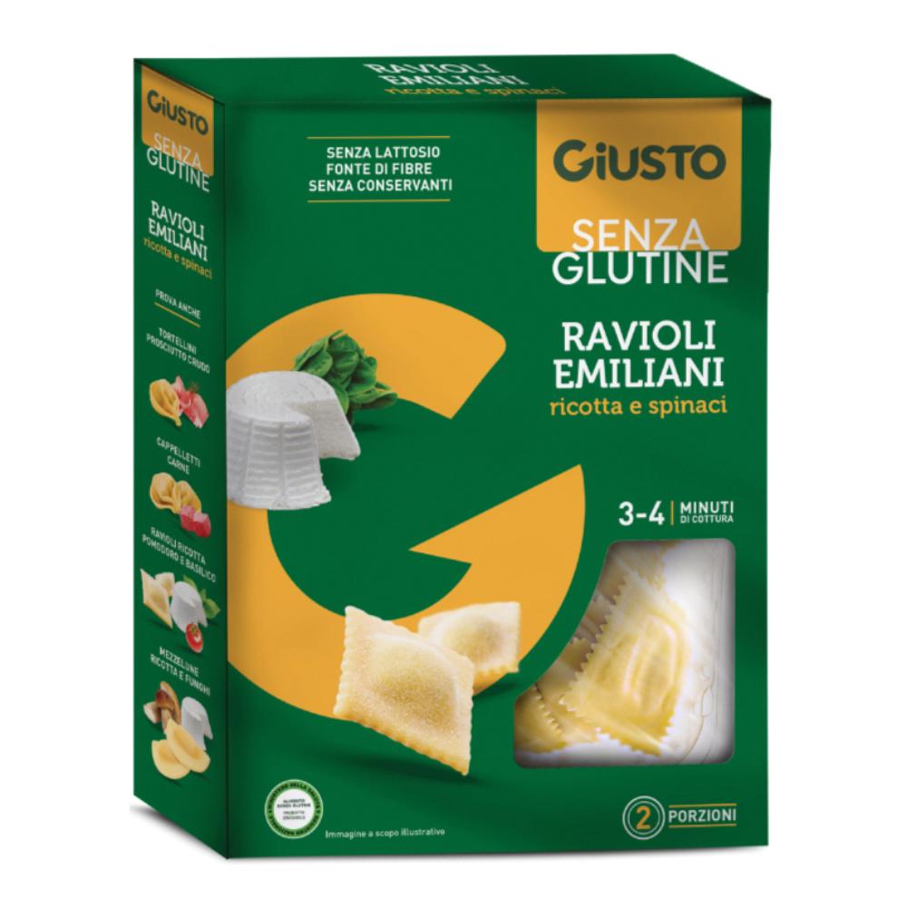 GIUSTO S/G RAVIOLI RICOTTA/SPI