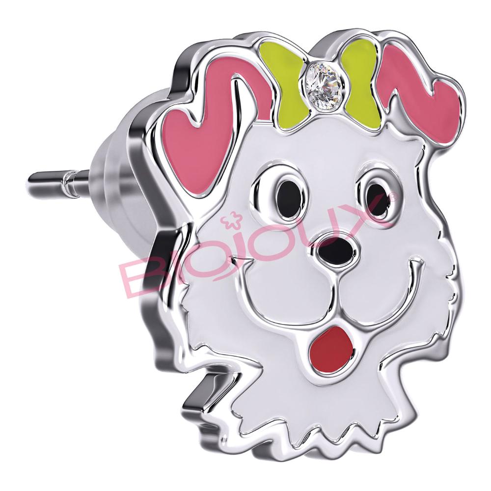 BJT732 ORECCHINI NALA PUPPY STAINLESS STEEL