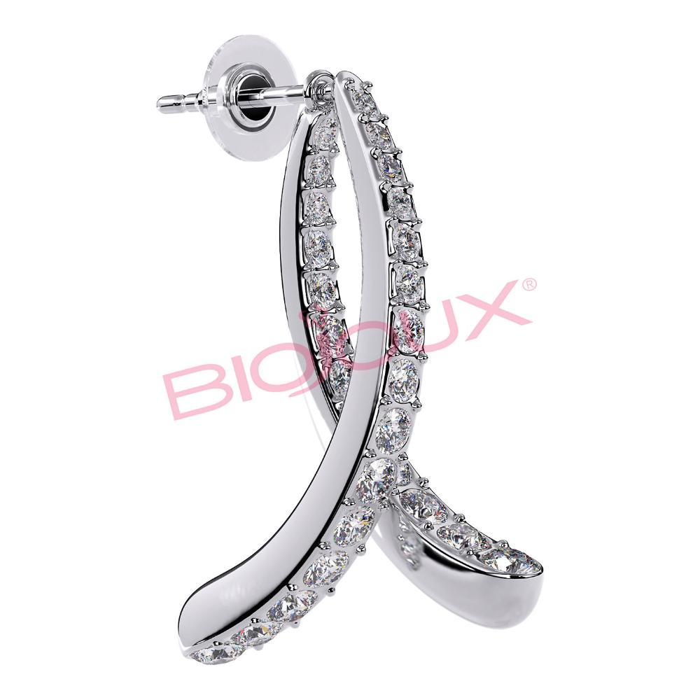 BJT296 ORECCHINI SIRIA 35 MM STAINLESS STEEL