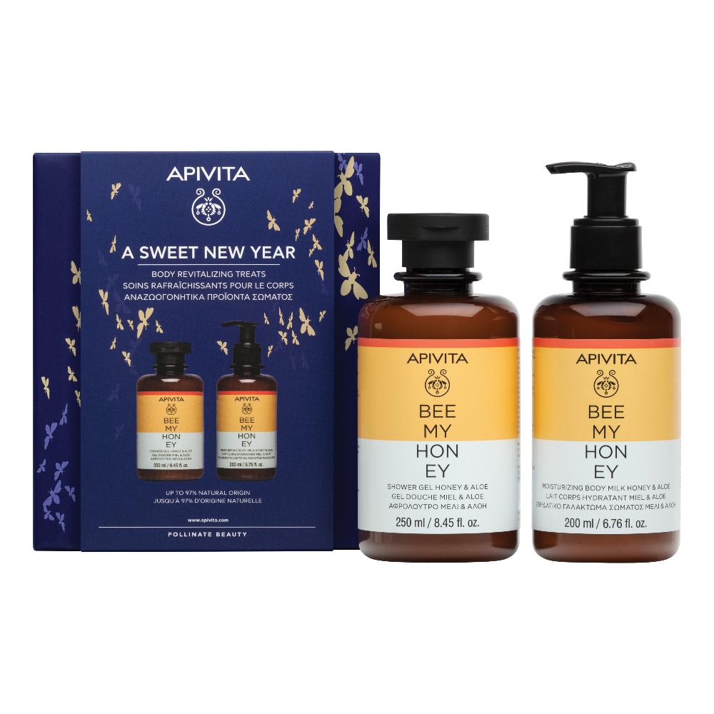 APIVITA PROMO CHRISTMAS BEE MY HONEY GEL SHOWER 250 ML & BODY MILK 200 ML 2023