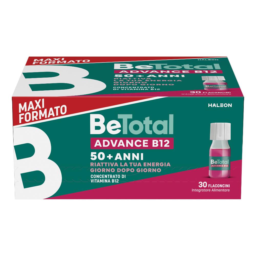 Betotal Advanced B12 - integratore di vitamina B12 per adulti sopra i 50 anni - confezione da 30 flaconi