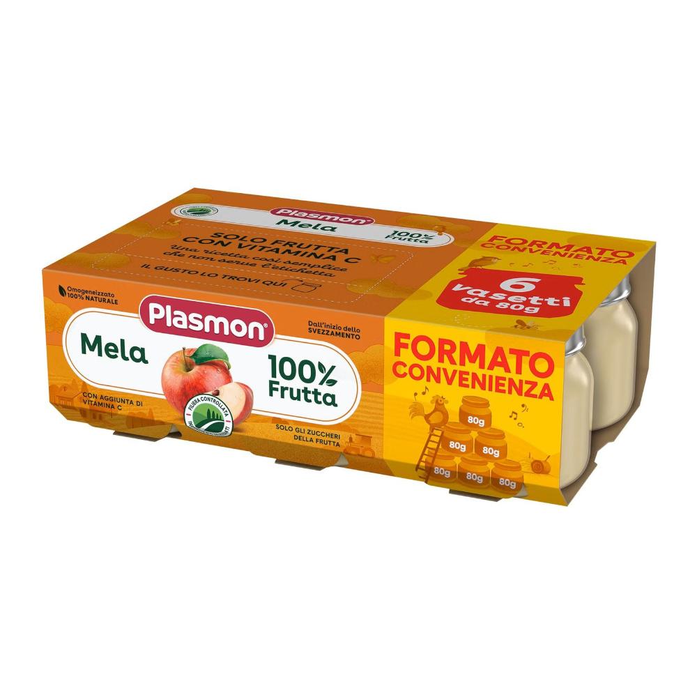 PLASMON OMOGENEIZZATO MELA 6X80 G