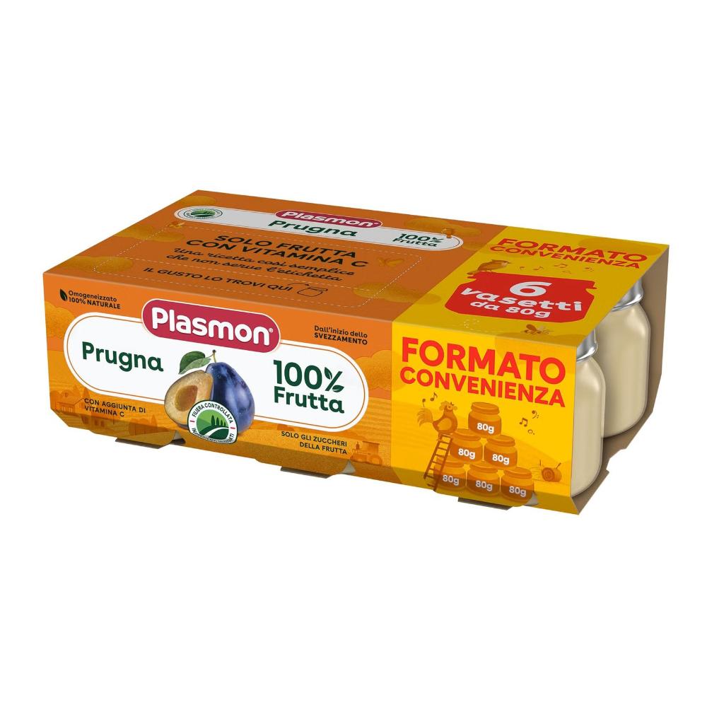 PLASMON OMOGENEIZZATO PRUGNA 6X80 G