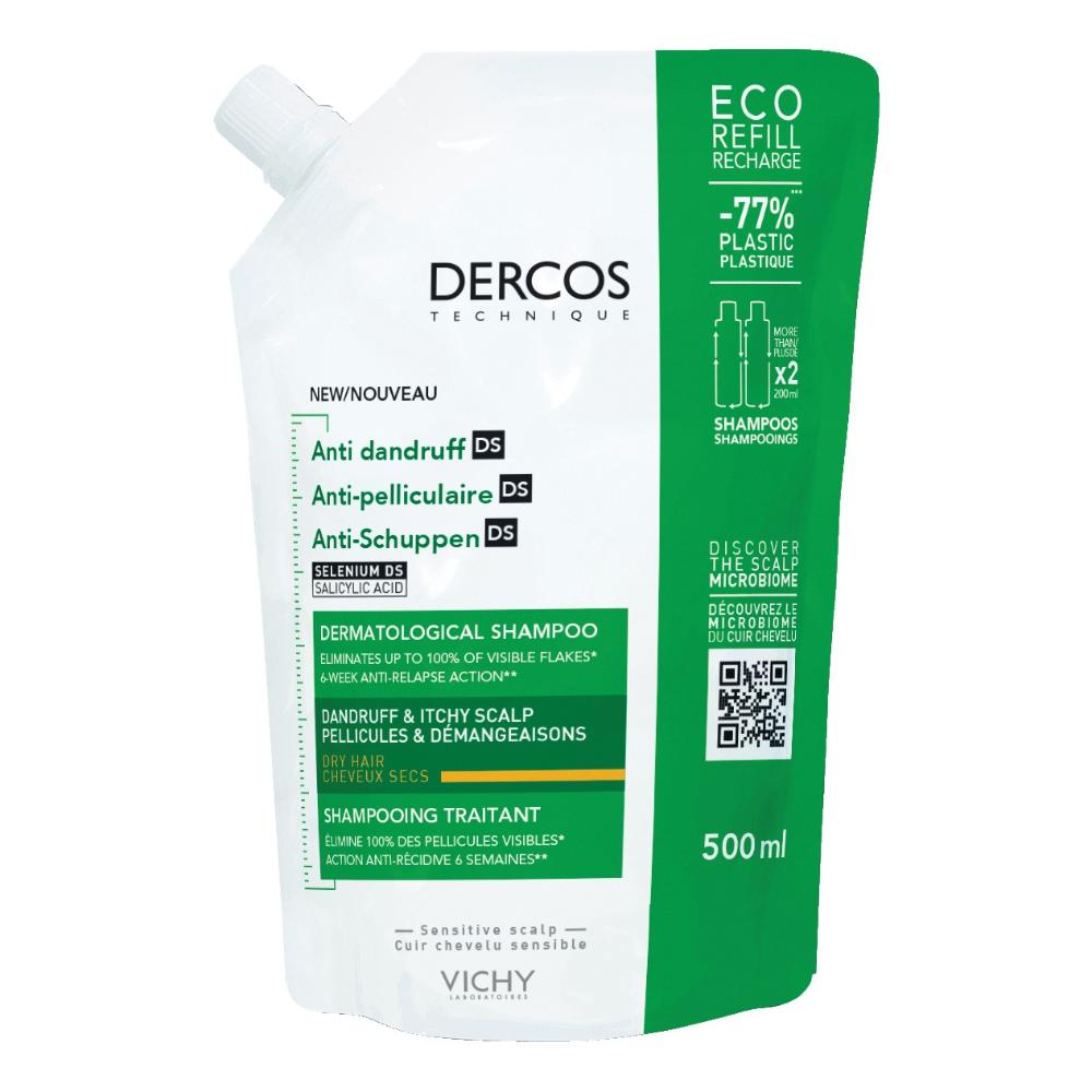 DERCOS TECHNIQUE ANTI-DAND DENSISOL SERUM DRY REFILL 500 ML