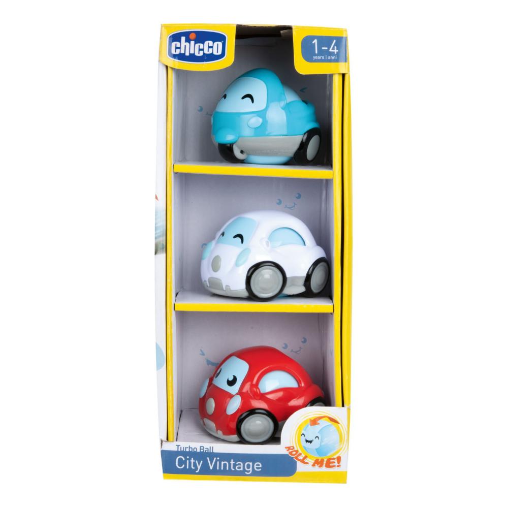 CHICCO GIOCO TURBO BALL CITY VINTAGE 3 PEZZI