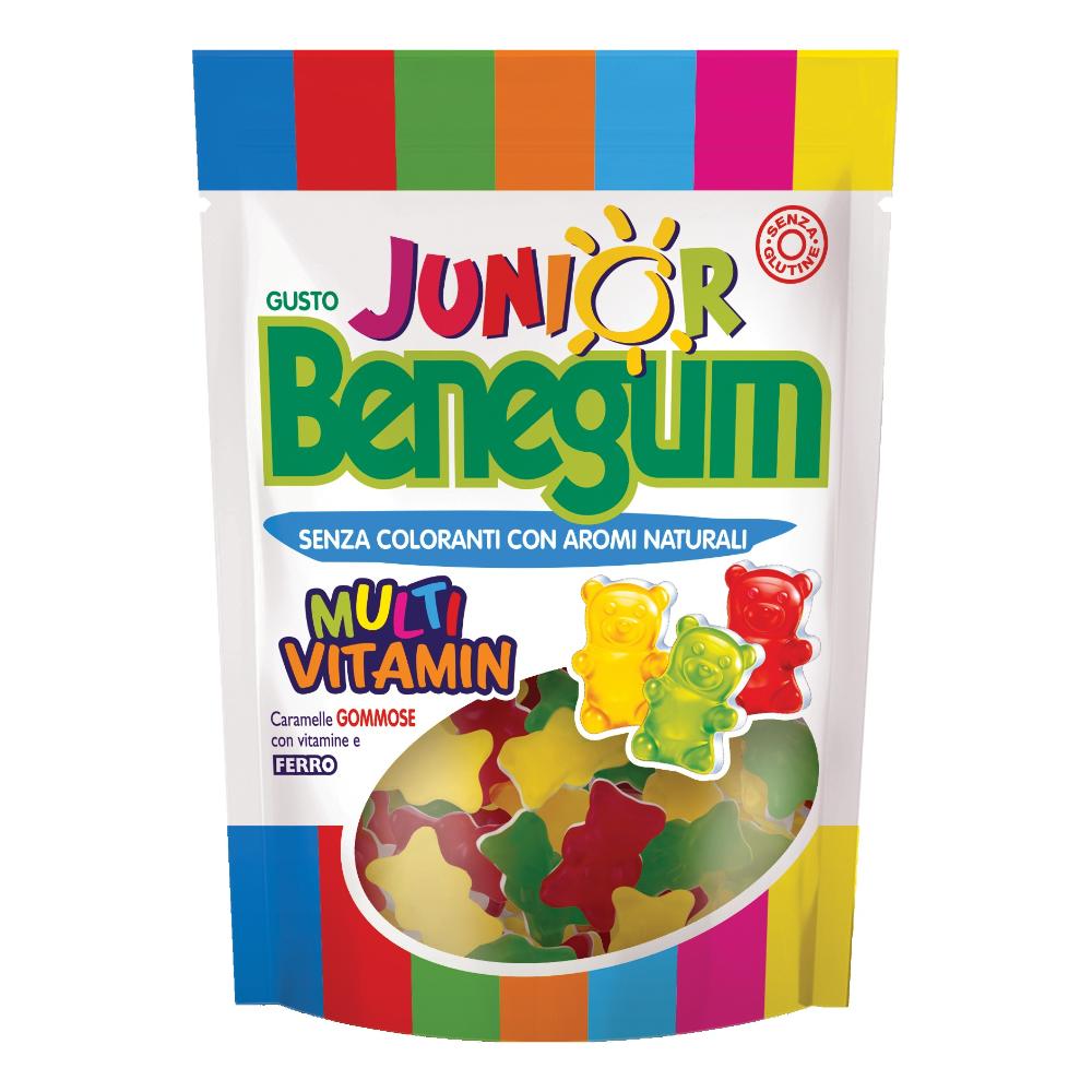 BENEGUM JUNIOR MULTIVITAMIN CARAMELLE GOMMOSE CON VITAMINE EFERRO 90 G