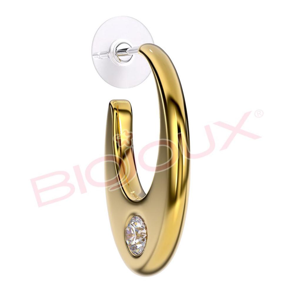 BJT348 ORECCHINO IN ACCIAIO PLACCATO ORO PIANOSA GP