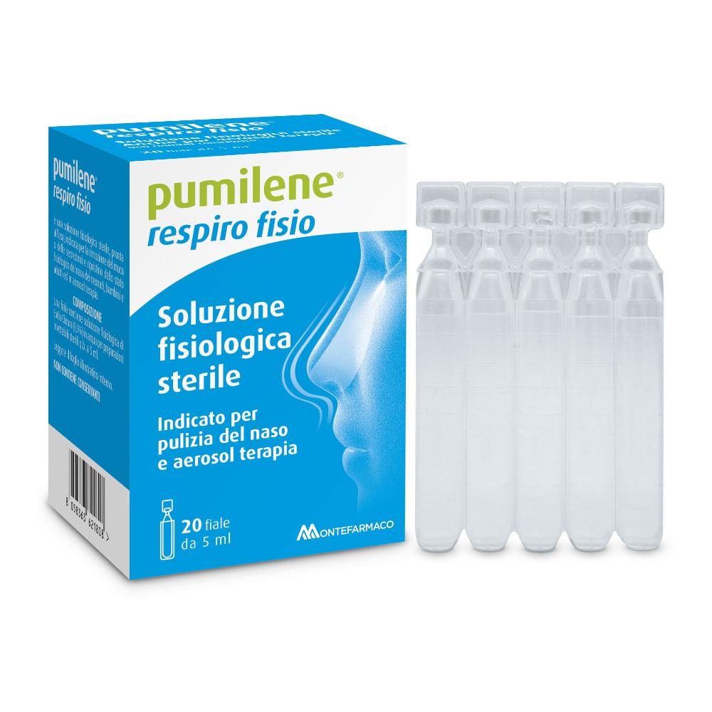 SOLUZIONE FISIOLOGICA 0,9% PUMILENE RESPIRO 20 FLACONCINI DA5 ML