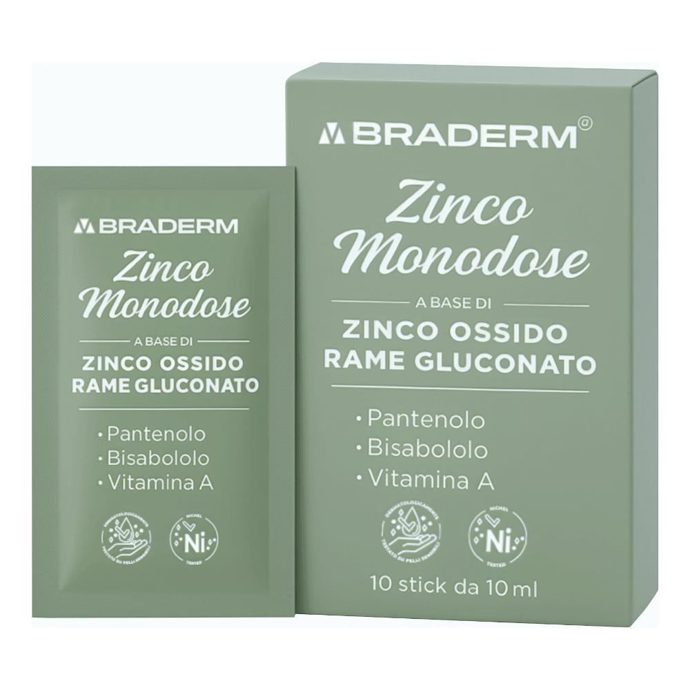 ZINCO MONODOSE 10STICK BRADERM